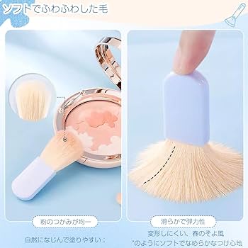 Amazon.co.jp: メイクブラシ ミニ 化粧筆 携帯用 12本セット アイ